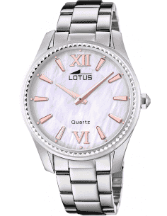 Reloj para Mujer de Acero con Esfera Nácar y Detalles Rosé- Lotus 18898/A
