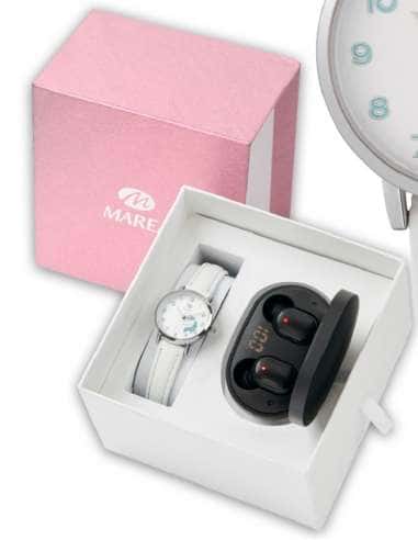 Pack Reloj y Complementos para Niña Unicornio con Auriculares Bluetooth Negros - Marea B41304/4
