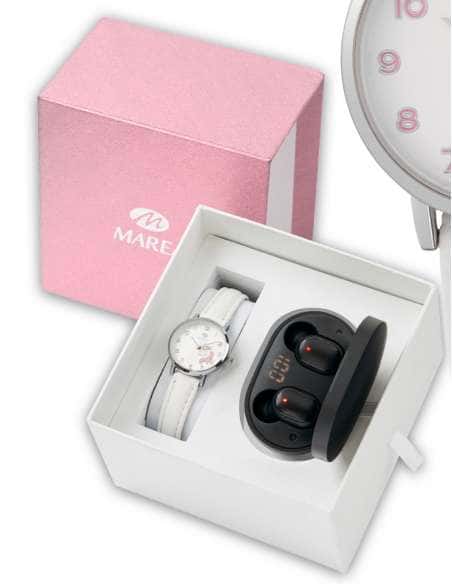Pack Reloj y Complementos para Niña Unicornio con Auriculares Bluetooth Negros - Marea B41304/1
