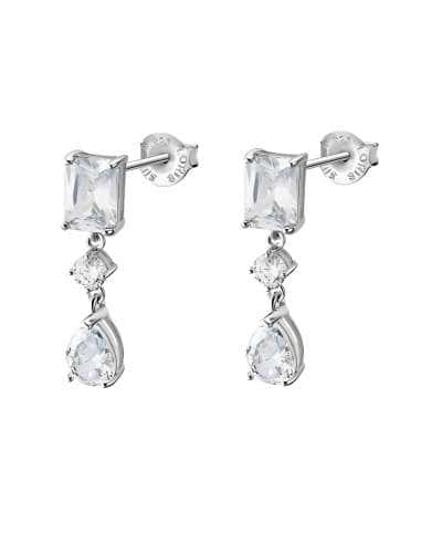 Pendientes para Mujer largos con circonitas- Lotus LP3566-4/1