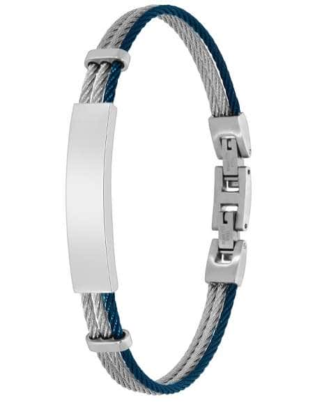Pulsera esclava para Hombre Triple bicolor acero trenzado Marea C00103/350  (Grabado incluido)