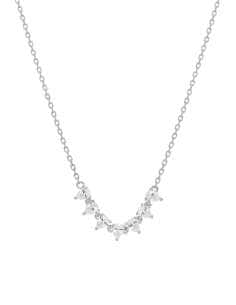 Collar para Mujer plata rodiada con circonita clavada - Marea D02507/AA