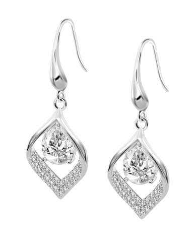 Pendientes para Mujer Largos con Circonitas -Lotus LP3711-4/1