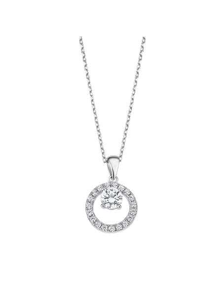 Collar para Mujer colgante con un cerco de circonitas - Lotus LP3080-1/1