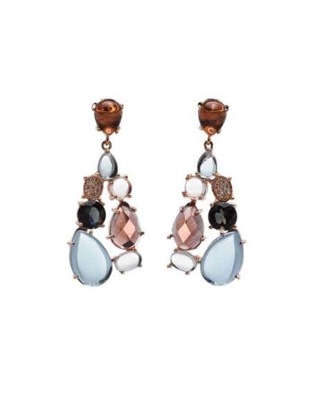 Pendientes para Mujer Salvatore Rose con circonitas y cristales 240A0002