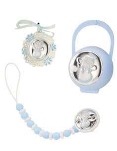 Set Infantil Portachupetes con Pinza mordedor y Medalla...