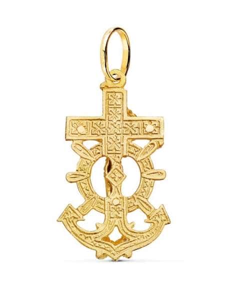 Colgante Cruz del Mar - Oro Amarillo 18K