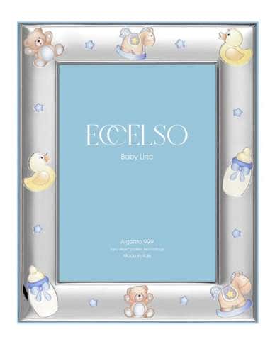 Marco de Fotos Infantil Oso Biberón  Celeste - Eccelso 5071/4C