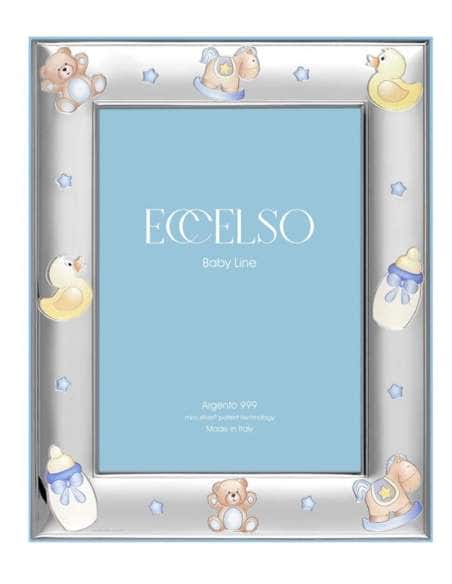 Marco de Fotos Infantil Oso Biberón  Celeste - Eccelso 5071/4C