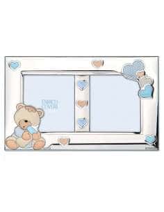 Marco de Fotos Infantil Doble Oso Azul - Enrico Coveri EC0733/2LC