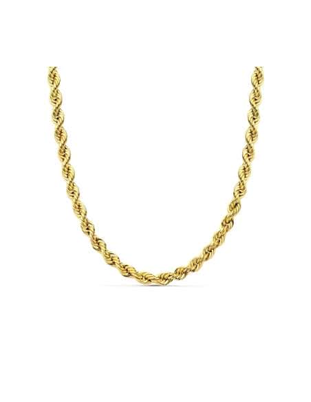 Cadena trenzada o Cordón Salomónico Unisex  - Oro Amarillo 18K