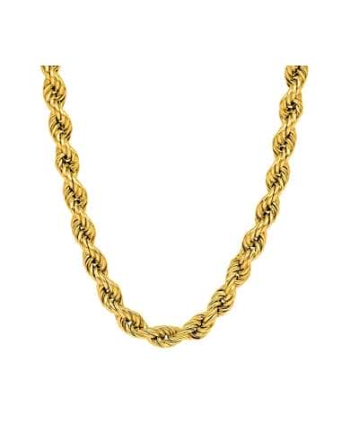 Cadena de Oro trenzada o Cordón Salomónico Unisex 4.5mm/50cm