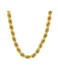 Cadena de Oro trenzada o Cordón Salomónico Unisex  - Oro Amarillo 18K