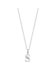 Collar para Mujer Lotus con la letra S LP3054-1/S