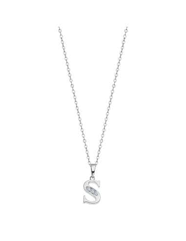 Collar para Mujer Lotus con la letra S LP3054-1/S