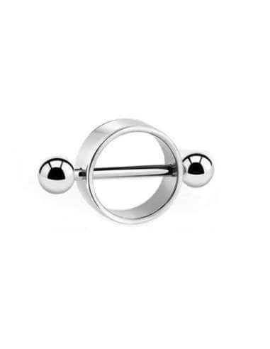 Piercing Protector redondo para el pezón - Acero quirúrgico (12mm)