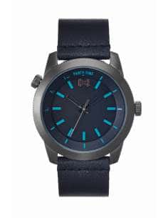 Reloj para Hombre Party Time con Esfera Azul y Correa de Piel Negra - Mark Maddox HC0102-57