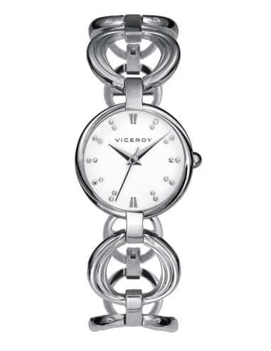 Reloj para Mujer de Acero con Correa de Diseño y Esfera con Circonitas - Viceroy 432204-07