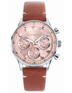 Reloj para Mujer Viceroy con Correa de Piel Marrón y Esfera Rosa Cronómetro - Viceroy 42290-07