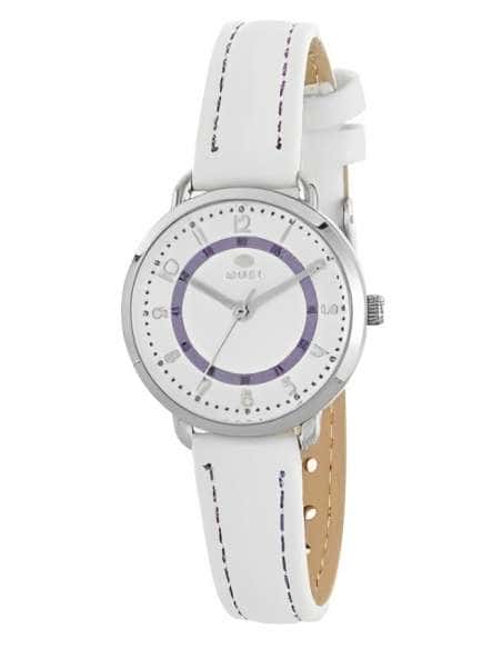 Pack Reloj y Complementos para Niña esfera blanca y violeta con pulsera de plata - Marea B41363/4