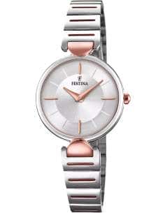 Reloj para Mujer Bicolor en Acero con Detalles en Dorado Rosado - Festina F20320/2