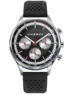 Reloj para Hombre Cronógrafo Deportivo con Esfera Negra y Correa de Silicona - Viceroy 471317-57