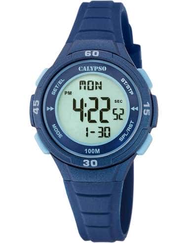 Reloj para Niño Digital Deportivo con Correa Azul Oscuro - Calypso K5830/5
