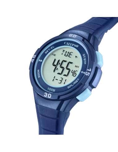 Reloj para Niño Digital Deportivo con Correa Azul Oscuro - Calypso K5830/5
