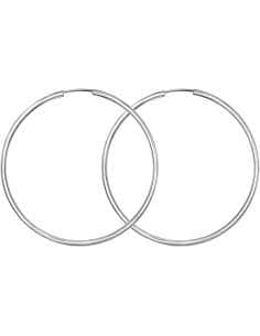 Pendientes para Mujer Oro Blanco Aro 52mm circunferencia - Oro Blanco 18k