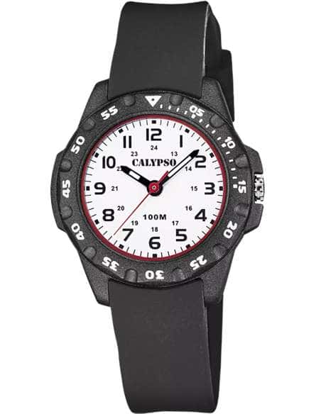 Reloj para Niño Analógico con Correa Negra y Resistencia al Agua 100M- Calypso K5821/3