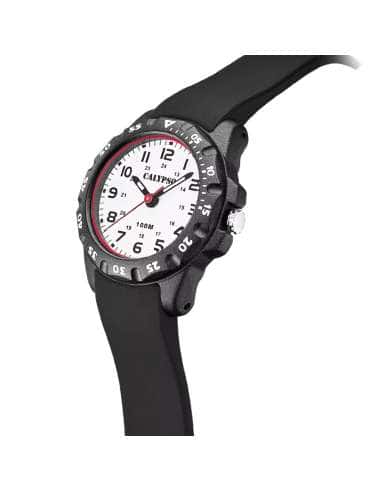 Reloj para Niño Analógico con Correa Negra y Resistencia al Agua 100M- Calypso K5821/3
