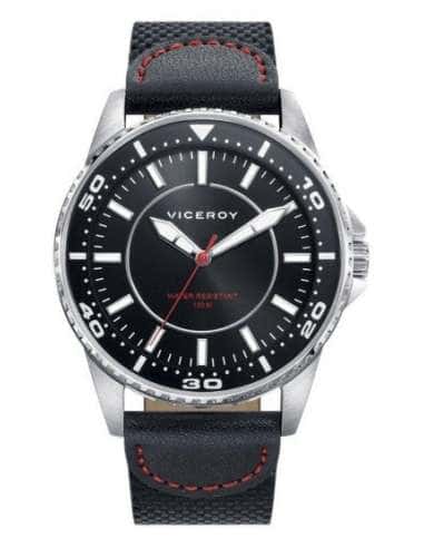 Reloj para Niño Deportivo con Correa Negra y Detalles Rojos  - Viceroy 46769-57