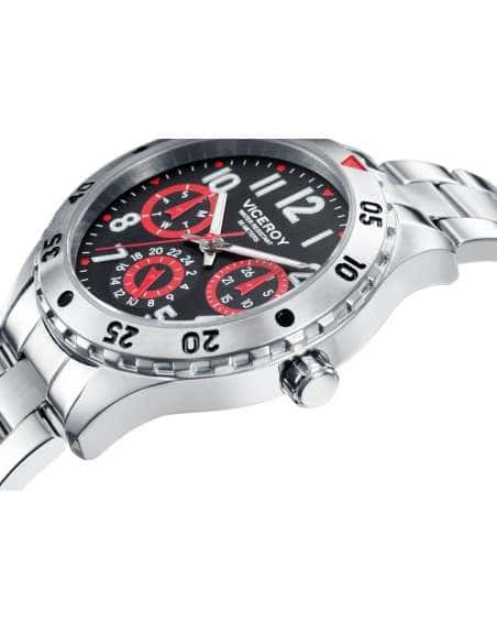 Reloj para Niño Deportivo con Correa de Acero y Detalles en Rojo - Viceroy 401109-55