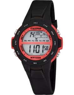 Reloj para Niño Digital caucho negro y rojo - Calypso K5850/6