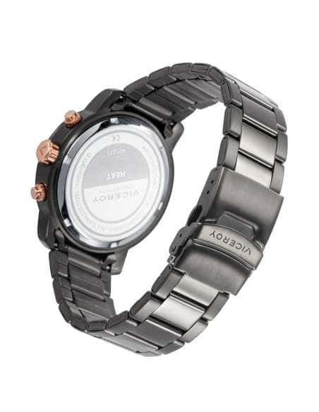 Reloj para Hombre Cronógrafo en Acero Negro con Detalles Rosados y Rojos - Viceroy 401275-57