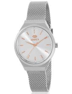 Reloj para Mujer Malla Acero con Esfera Plateada y Detalles Oro Rosa - Marea B54247/1