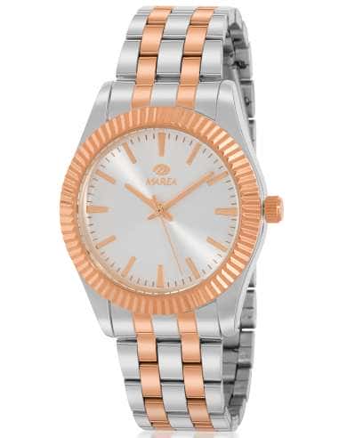 Reloj para Mujer de Acero Bicolor con Detalles en Oro Rosa- Marea B21197/5
