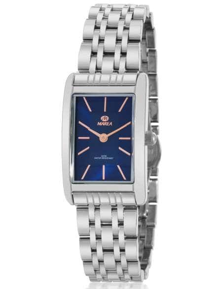 Reloj para Mujer de Acero con Esfera Azul Rectangular - Marea B36207/2