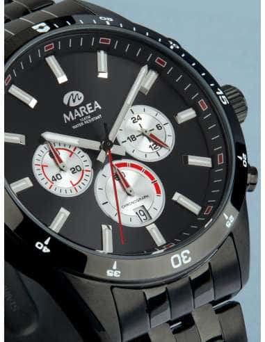 Reloj para Hombre Cronógrafo Acero Negro -...