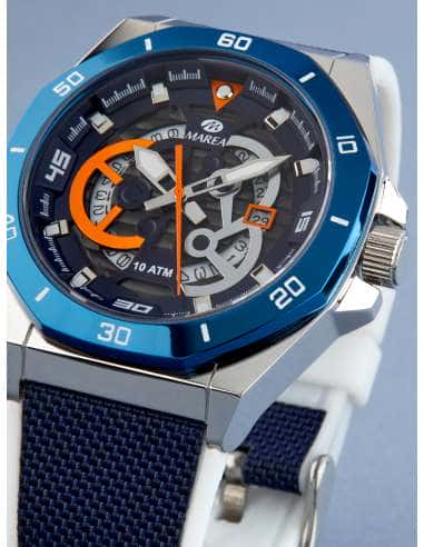 Reloj para Hombre Correa Textil Azul y Resistencia al Agua 10 ATM - Marea B35357/6