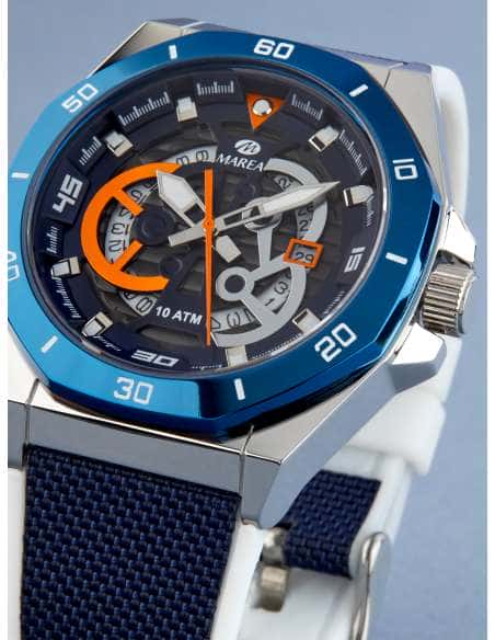 Reloj para Hombre Correa Textil Azul y Resistencia al Agua 10 ATM - Marea B35357/6
