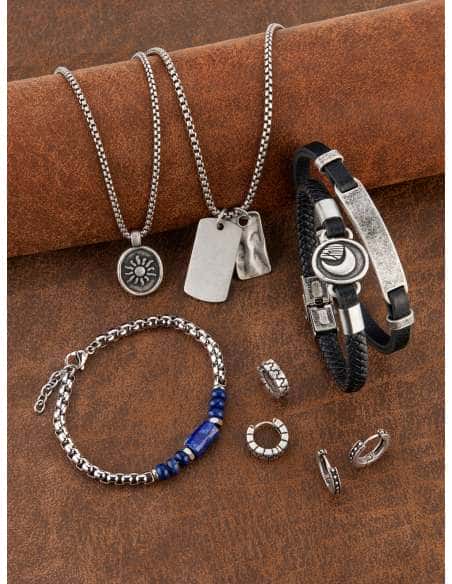 Collar para Hombre de Acero Sol y Luna - Marea C00107/118