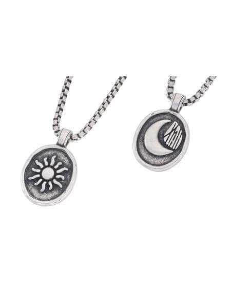 Collar para Hombre de Acero Sol y Luna - Marea C00107/118