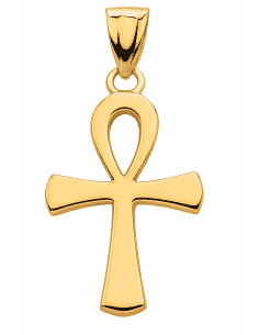 Colgante Cruz de la vida de Oro - Oro Amarillo 18K