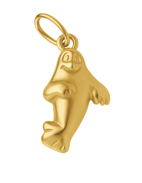Colgante de oro con forma de Foca - Oro Amarillo 18K