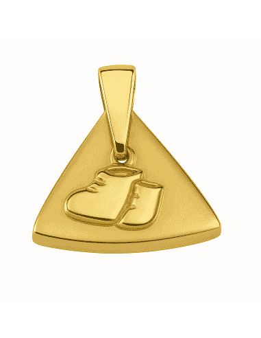 Colgante en Oro con Patucos de Bebé - Oro Amarillo 18K