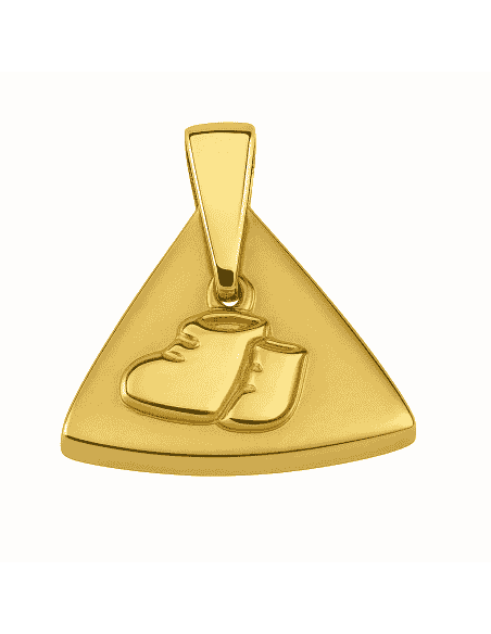 Colgante en Oro con Patucos de Bebé - Oro Amarillo 18K