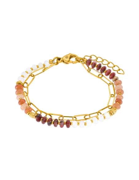 Pulsera para Mujer de Acero con Piedras Rojas - Marea C02403/AX