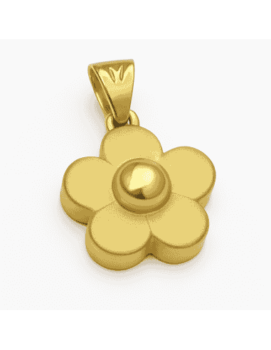 Colgante en oro Forma de Flor - Oro Amarillo 18K