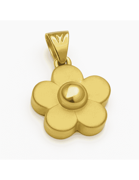 Colgante en oro Forma de Flor - Oro Amarillo 18K
